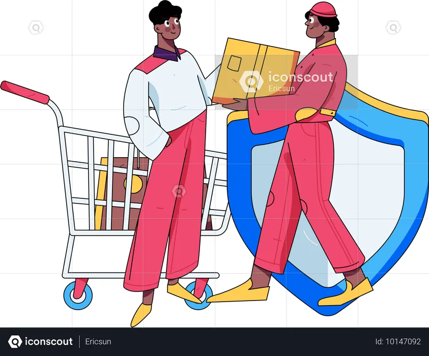 남자는 카드로 결제한다  일러스트레이션