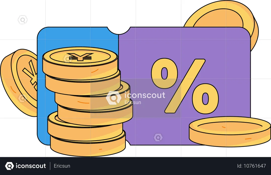 Man reviewing shopping document details  Illustration