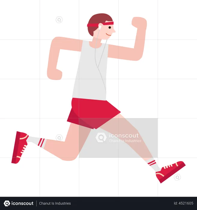 Man running  Illustration