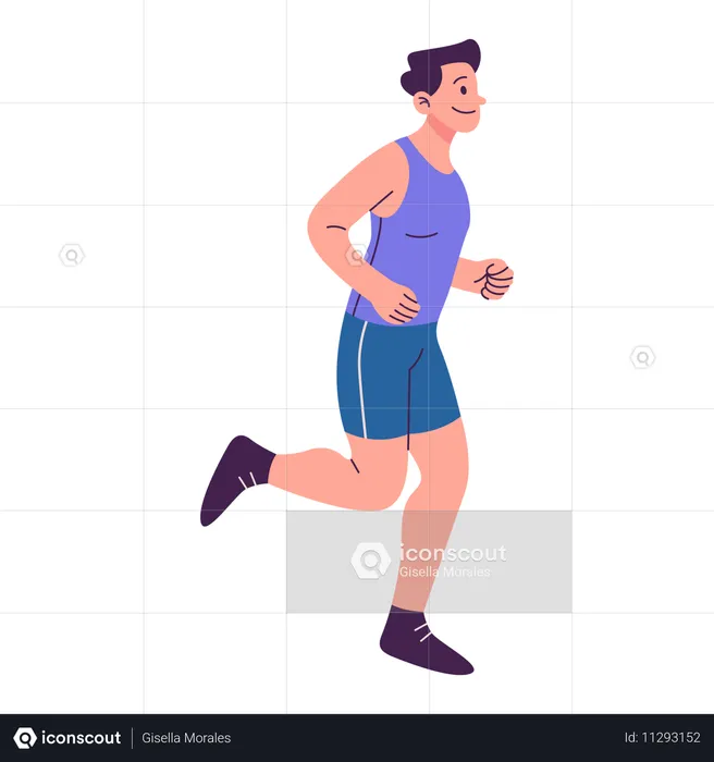 Man running  Illustration