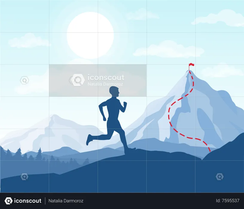 Man running  Illustration