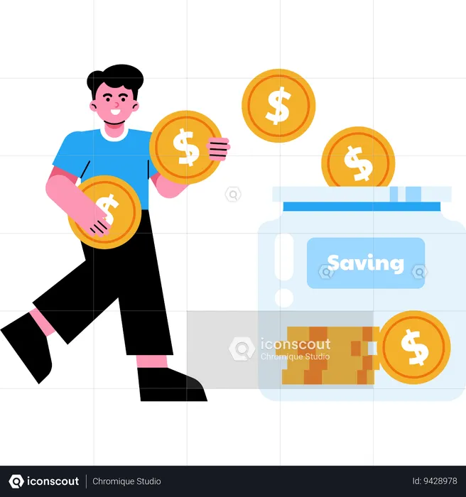 Saving Money  Illustration