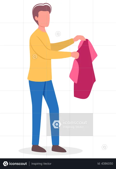 Man selected t shirt  Illustration