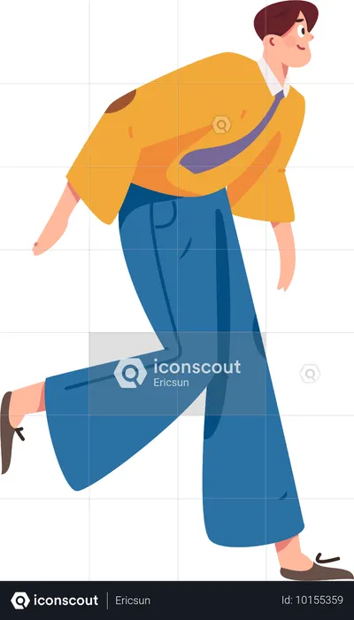 Man shocked with news  Illustration