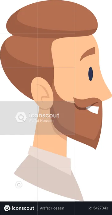 Man with beard  Illustration