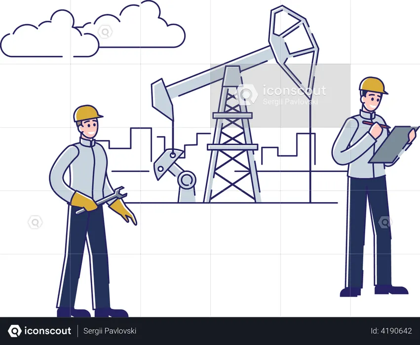 Businessman Holding Oil To Gears Meaning Repair or Solution on W Stock  Vector - Illustration of manager, challenge: 104264955