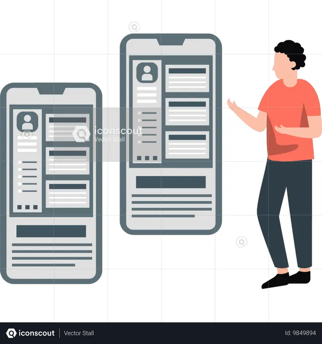 Manager striving to optimise performance  Illustration