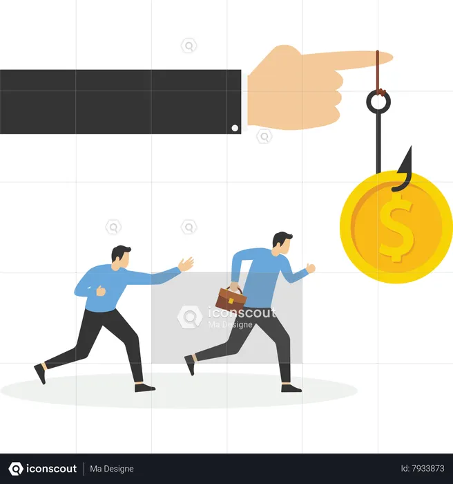 Managers use tool to lure employees to work  Illustration