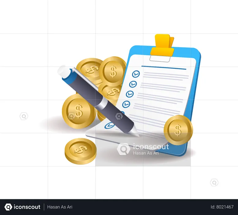 Managing Monthly Budget  Illustration