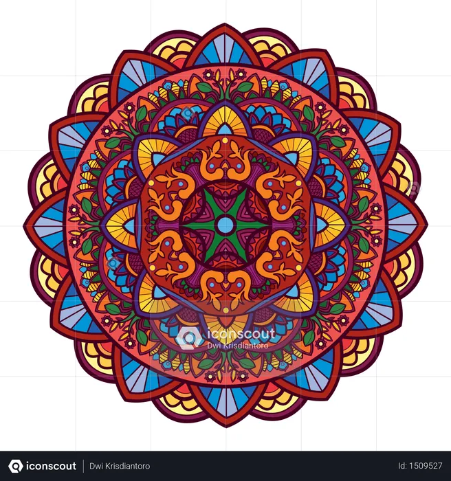 Mandala Ethnic Illustration  Illustration