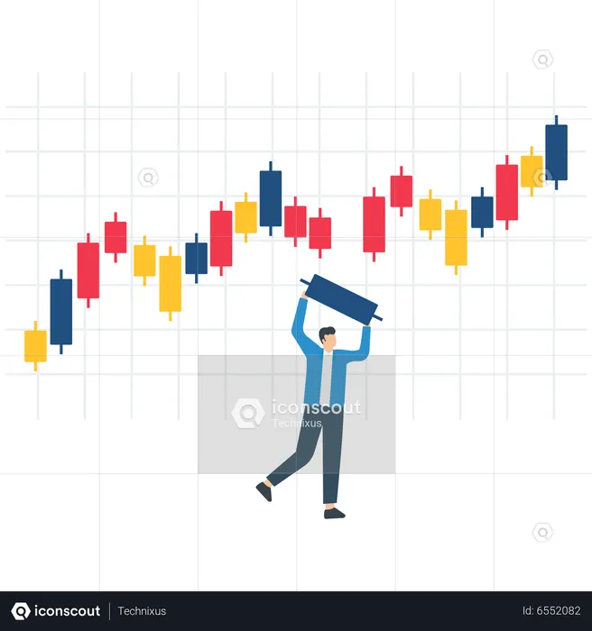 Manipulation boursière  Illustration