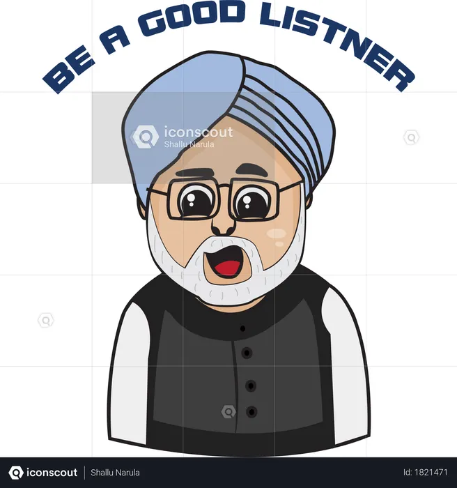 Manmohan Singh  Illustration