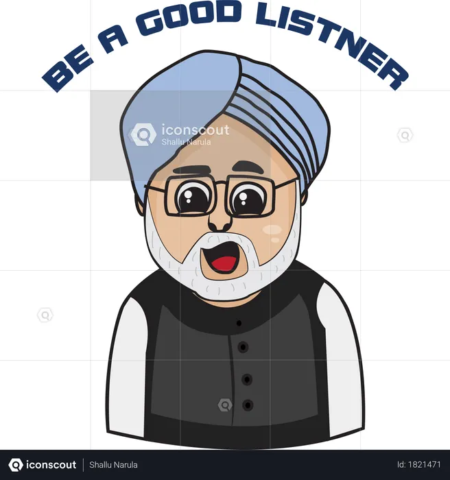 Manmohan singh  Illustration