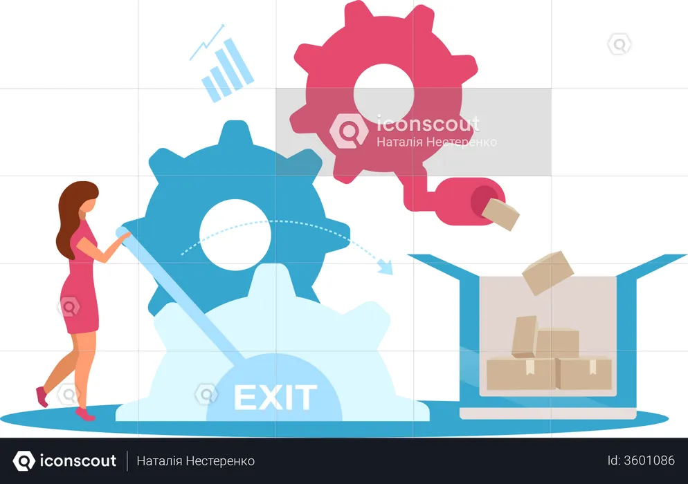 Manufacturer business model  Illustration