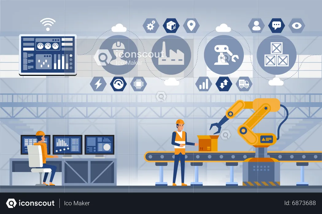 Manufacturing Industry  Illustration