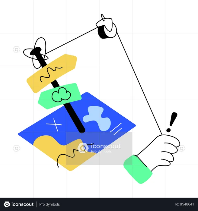 Map confusion Flag Illustration