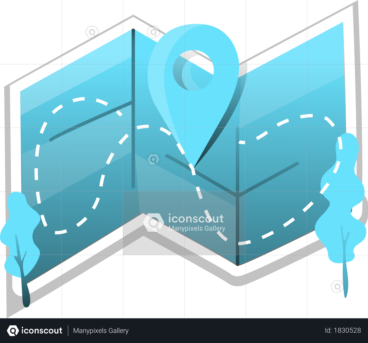 Free Maps Illustration download in PNG & Vector format