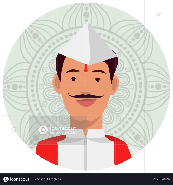 Marathi man  Illustration