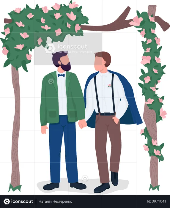 Mariage gay  Illustration