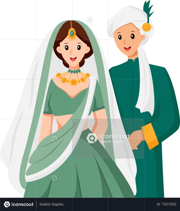 Mariage indien  Illustration