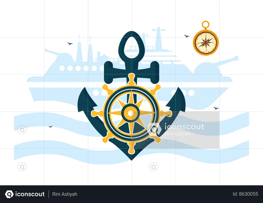 Maritime Day  Illustration