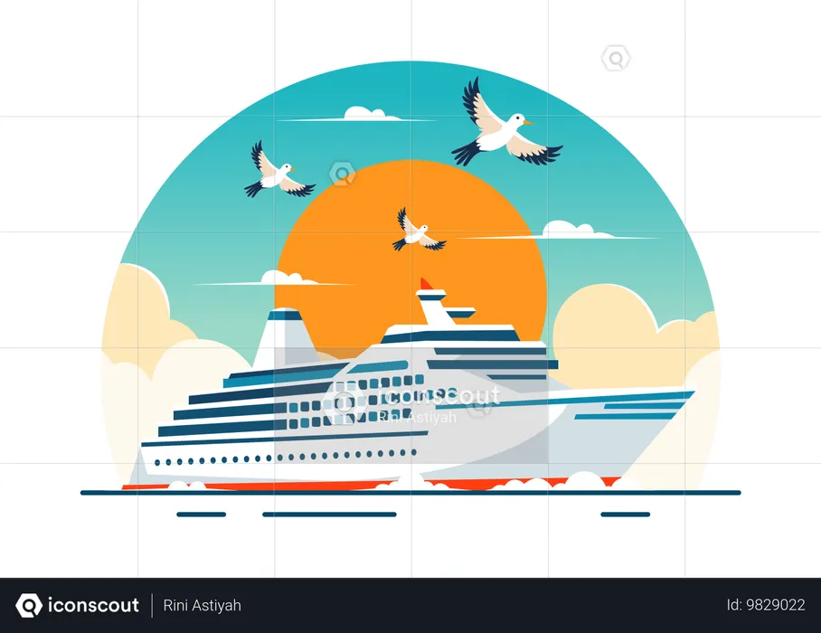 Maritime Industry  Illustration