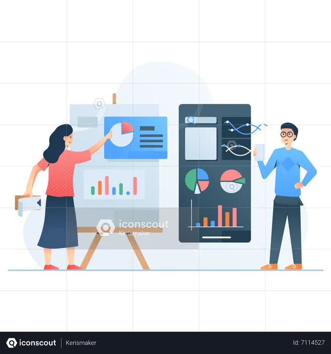 Best Market Research Illustration download in PNG & Vector format