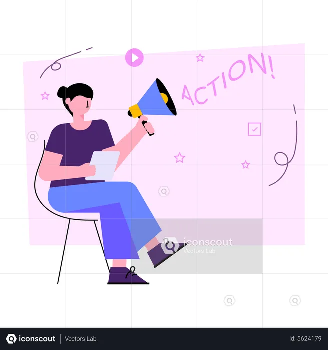 Marketing Action  Illustration
