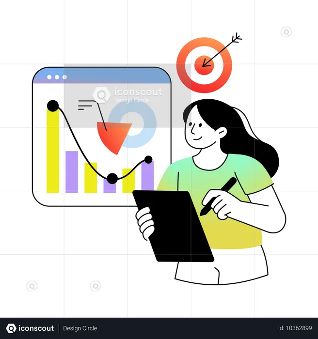 Marketing Analysis report presented by employee  Illustration