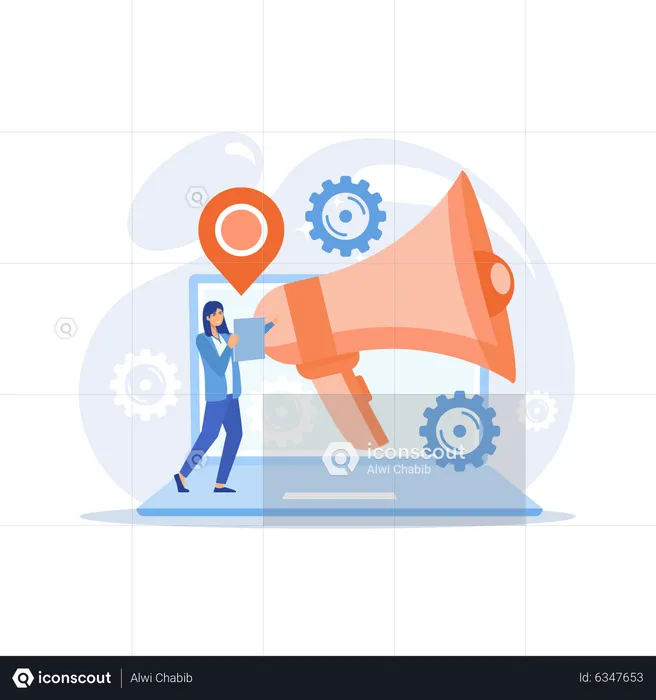 Marketing automation software  Illustration