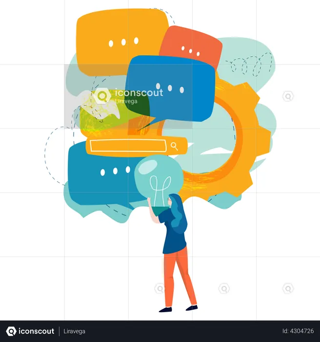 Discussion marketing  Illustration