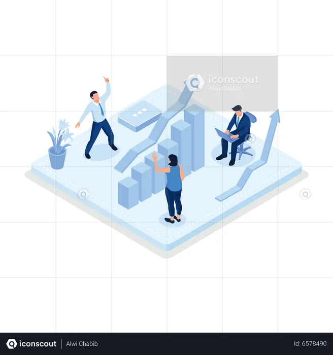 Marketing Data  Illustration