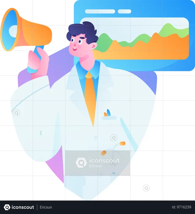 Marketing de seguro médico  Ilustração