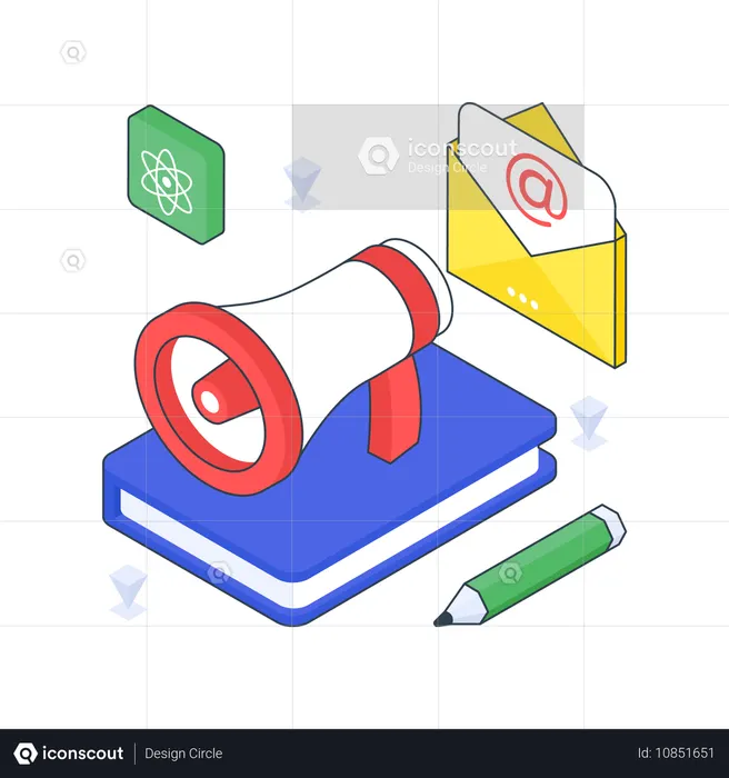 Marketing educacional  Ilustração