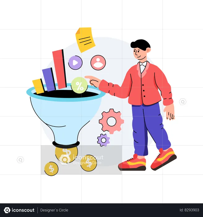 Marketing Funnel  Illustration