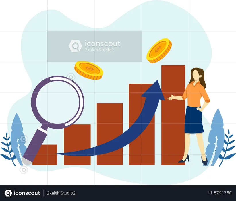 Marketing Growth Analysis  Illustration