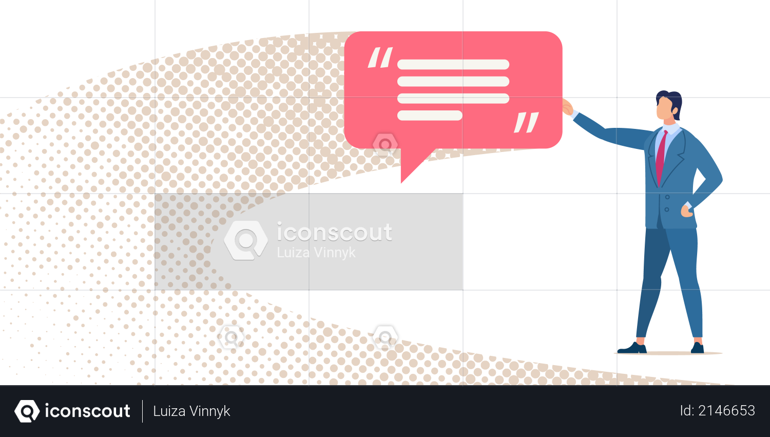 Marketing in Social Network Illustration