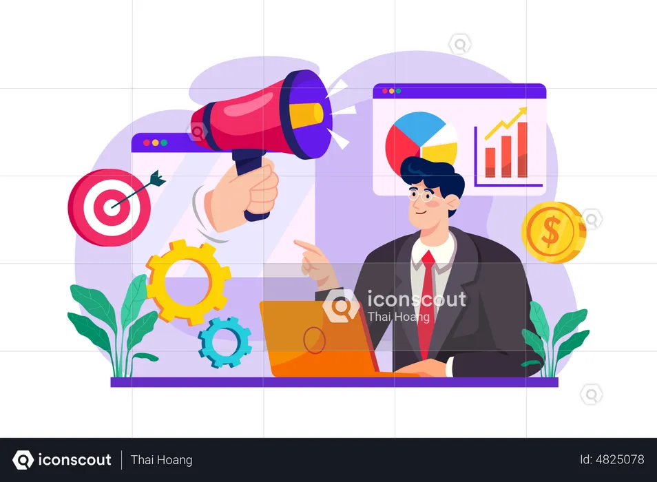 Marketing Manager  Illustration