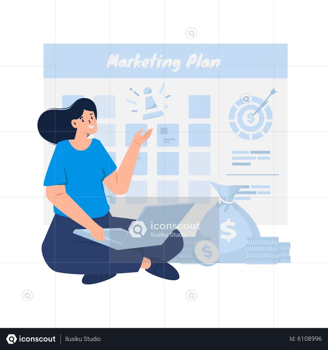 Marketing plan strategy  Illustration
