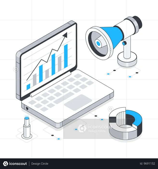 Marketing-Statistiken  Illustration