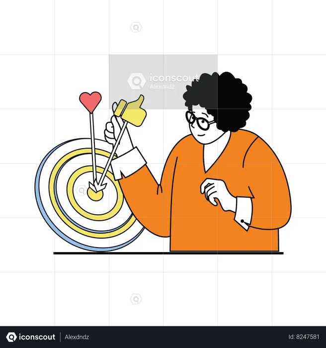 Marketing target  Illustration