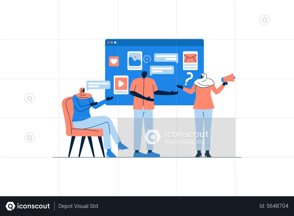 Marketing Team  Illustration