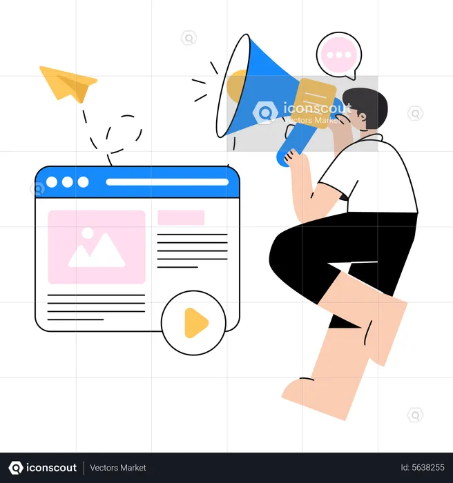 Marketing Video  Illustration