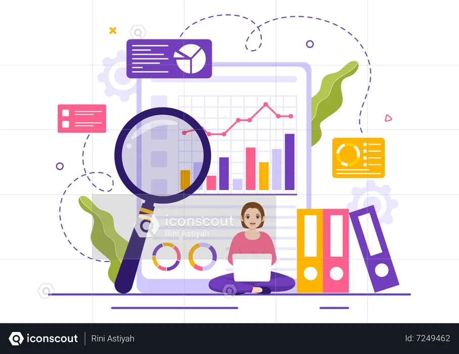 Marktforschung und -analyse  Illustration