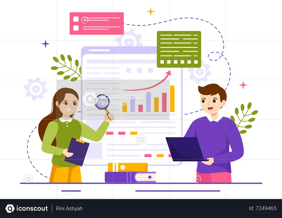 Marktforschung und -analyse  Illustration