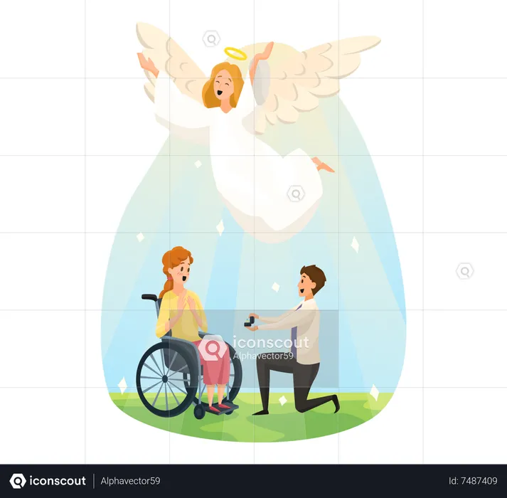 Marriage proposal  Illustration