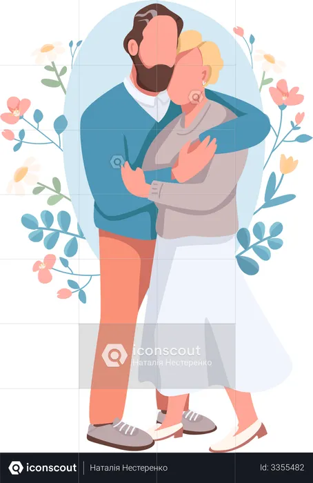 Married couple  Illustration