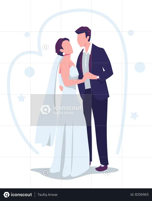 Married Couple  Illustration