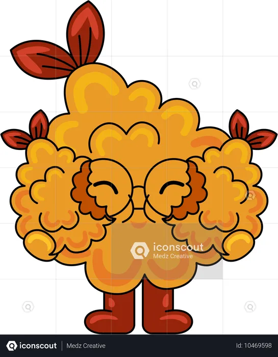 Mascotte de tempura mignonne  Illustration