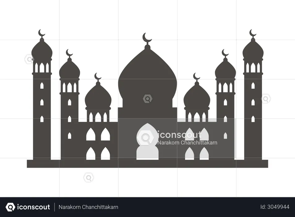 Masjid building  Illustration